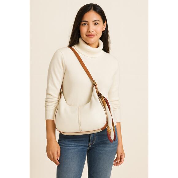 Coach VTG Legacy West Zoe Shoulder Bag Cream/Brown K2W-9342 October 2002 Y2K - Picture 1 of 10